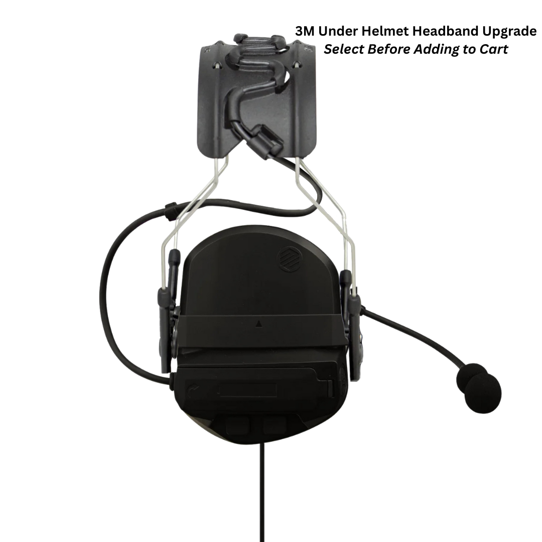 PolTact V2 Tactical Comms Helmet Headset w/ Active Hearing Protection - 2 Pin Kenwood, Baofeng, BTECH, Rugged Radios, Diga-Talk, TYT, AnyTone, Alinco, Relm/BK Radio, Quansheng, Wouxon, Retevis