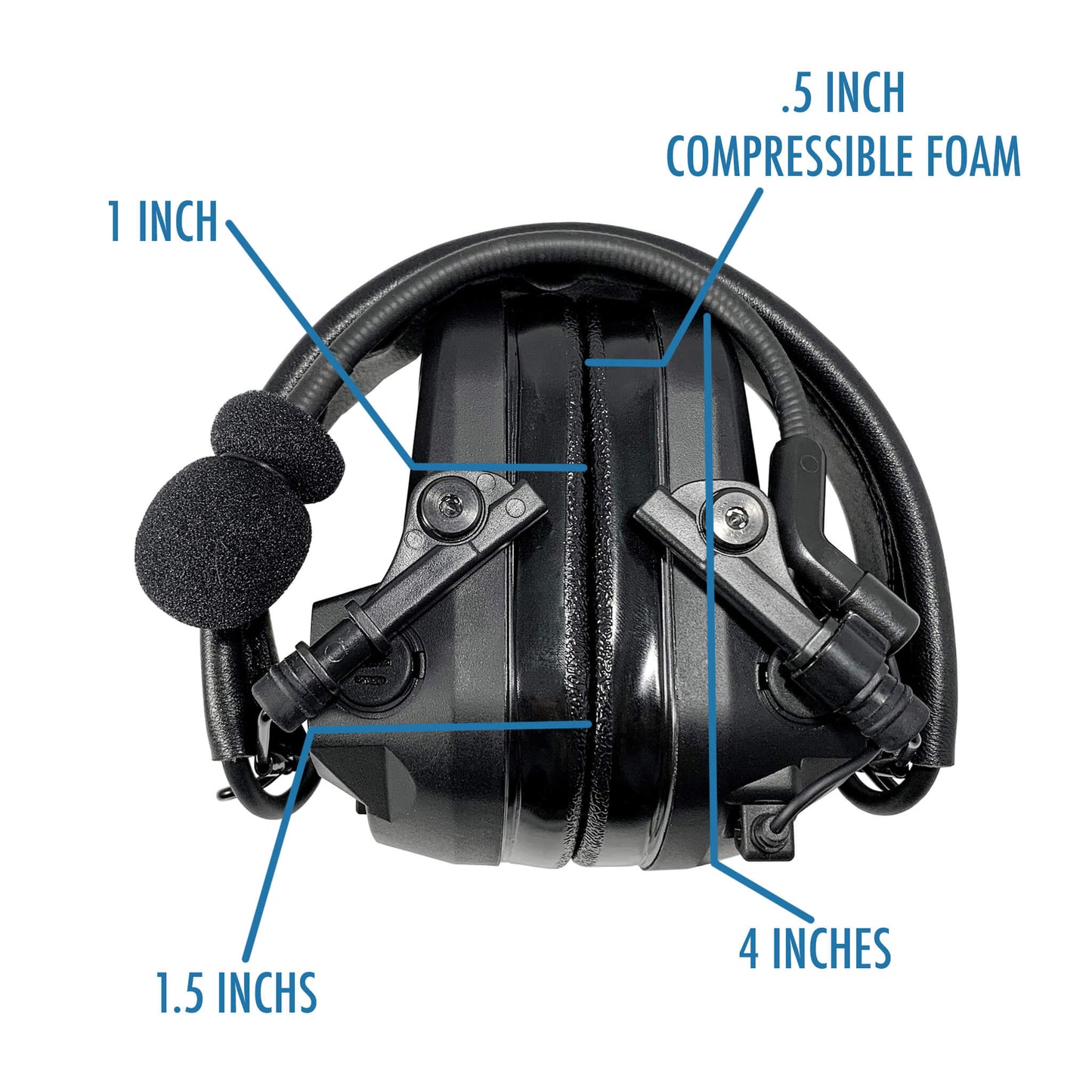 PolTact V1 Tactical Comms Headset w/ Active Hearing Protection - Motorola: XTS Series, HT/JT1000, MT/MTS2000, MTX838/900/8000/9000, PR1500 & More
